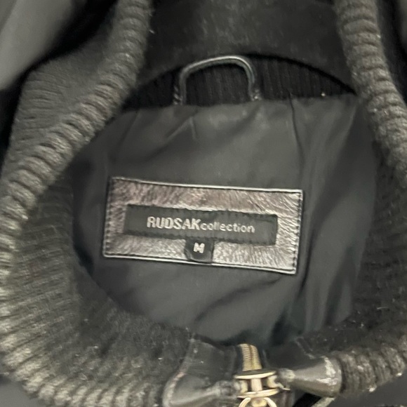 RUDSAK NYLON PARKA WITH LEATHER TRIM AND FUR TRIMMED HOODIE - Picture 5 of 17